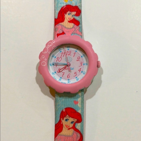 RARE - Flick Flak (swatch) Disney Ariel Princess Kids Watch